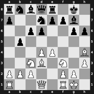 1968 1. Acropolis International – Round 13 – Rizopoulos, Georgios – 0-1 – Pachman, Ludek – G11