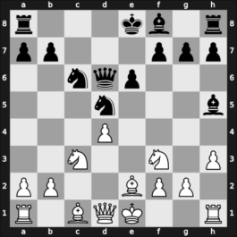 1968 Bamberg – Round 1 – Teschner, Rudolf – 1/2-1/2 – Unzicker, Wolfgang – G13