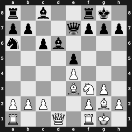 1968 Belgrade (Women) 4th – Round 6 – Gaprindashvili, Nona – 1/2-1/2 – Van der Mije Nicolau, Alexandra – G23