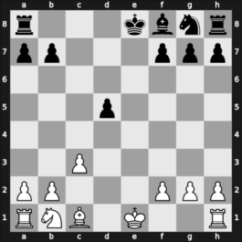 1968 Belgrade (Women) 4th – Round 8 – Asenova, Venka – 1/2-1/2 – Milosavljevic, Ruzica – G30
