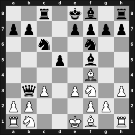 1968 Belgrade (Women) 4th – Round 9 – Krizsan-Bilek, Gyulane – 1/2-1/2 – Asenova, Venka – G32
