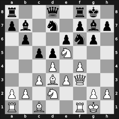 1968 Buenos Aires – Round 11 – Guimard, Carlos E – 0-1 – Najdorf, Miguel – G71