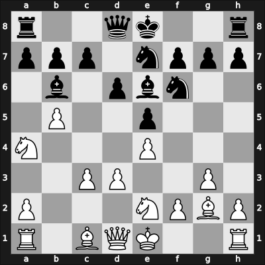 1968 DDR Ch 17th – Round 6 – Schoeneberg, Manfred – 1/2-1/2 – Krug, Peter – G25