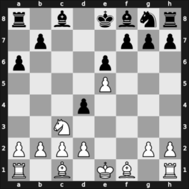 1968 Goldwater Marshall – Round 1 – Bisguier, Arthur B – 1/2-1/2 – Mednis, Edmar J – G1