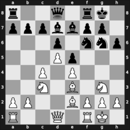1968 HUN-URS – Round ? – Barczay, Laszlo – 1/2-1/2 – Sergievsky, Vladimir D – G4