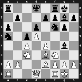 1968 Hungary – Round 1 – Portisch, Lajos – 1-0 – Szilagyi, Gyorgy Laszlo – G8