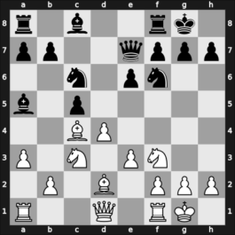 1968 Lugano olm – Round 1 – Najdorf, Miguel – 1/2-1/2 – Unzicker, Wolfgang – G98