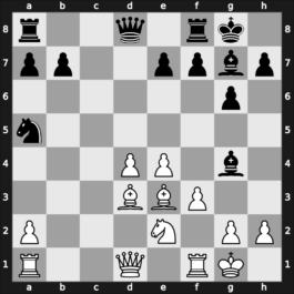 D89 - 1.d4 Nf6 2.c4 g6 3.Nc3 d5 4.cxd5 Nxd5 5.e4 Nxc3 6.bxc3 Bg7 7.Bc4 O-O 8.Ne2 c5 9.O-O Nc6 10.Be3 cxd4 11.cxd4 Bg4 12.f3 Na5 13.Bd3 - Gruenfeld