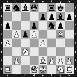 E74f - 7.d5 b5 8.cxb5 a6 9.a4 - Averbakh