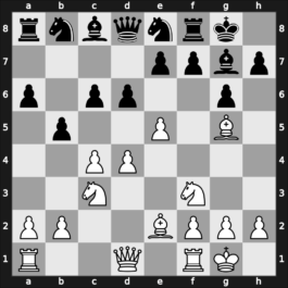 E73i - 5…O-O 6.Bg5 a6 7.Nf3 c6 8.O-O b5 9.e5 Ne8 - Averbakh