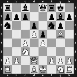 E73u - 5…O-O 6.Bg5 Na6 7.Qd2 e5 8.d5 Qe8 9.Bd1 - Averbakh