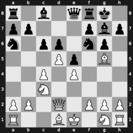 E73u - 5…O-O 6.Bg5 Na6 7.Qd2 e5 8.d5 Qe8 9.Bd1 c6 - Averbakh