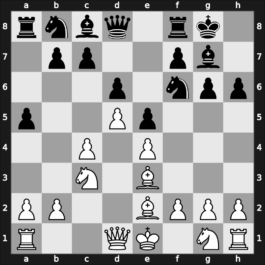 E73y - 5…O-O 6.Bg5 h6 7.Be3 e5 8.d5 a5 - Averbakh