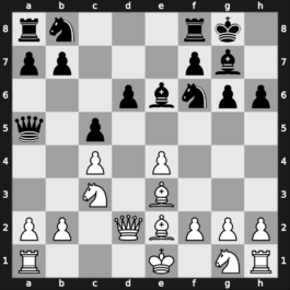 E74l - 7.d5 h6 8.Be3 e6 9.dxe6 Bxe6 10.Qd2 Qa5 - Averbakh
