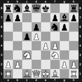 A68 - 1.d4 Nf6 2.c4 c5 3.d5 e6 4.Nc3 exd5 5.cxd5 d6 6.e4 g6 7.f4 Bg7 8.Nf3 - Benoni