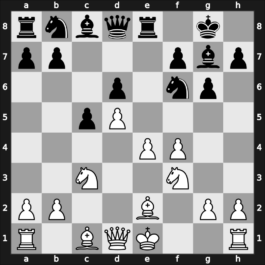 A69 - 1.d4 Nf6 2.c4 c5 3.d5 e6 4.Nc3 exd5 5.cxd5 d6 6.e4 g6 7.f4 Bg7 8.Nf3 O-O 9.Be2 Re8 - Benoni Defense: Four Pawns Attack, Main Line