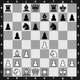 C90 - 1.e4 e5 2.Nf3 Nc6 3.Bb5 a6 4.Ba4 Nf6 5.O-O Be7 6.Re1 b5 7.Bb3 O-O 8.c3 d6 - Spanish