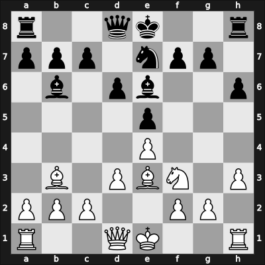 1968 It Buesum GER – Round 7 – Hecht, Hans-Joachim – 1/2-1/2 – Huebner, Robert – G33