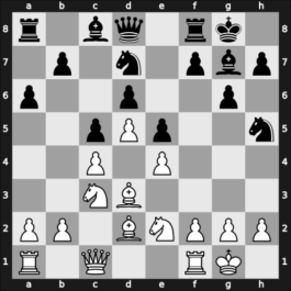 1968 Kecskemet – Round 1 – Golombek, Harry – 0-1 – Doda, Zbigniew – G8