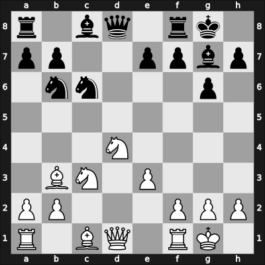 1968 Kecskemet – Round 1 – Golombek, Harry – 0-1 – Navarovszky, Laszlo – G13