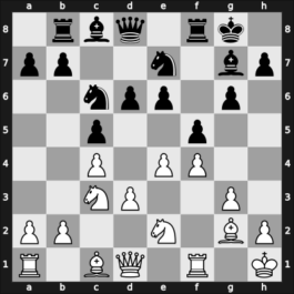 1968 Kecskemet – Round 1 – Barczay, Laszlo – 1/2-1/2 – Forintos, Gyozo V – G31