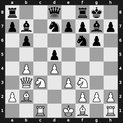 1968 Kecskemet HUN – Round 1 – Gufeld, Eduard – 1/2-1/2 – Popov, Lazar – G9