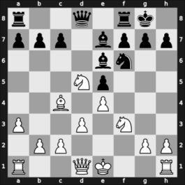 1968 Kiev (Ukraine) – Round 9 – Zhidkov, Valery S – 1/2-1/2 – Kurass, Iskir – G11