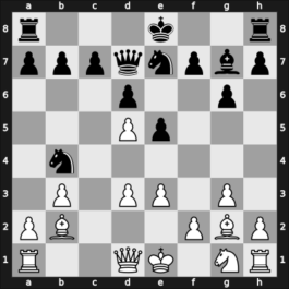 1968 Kislovodsk – Round 1 – Simagin, Vladimir – 1/2-1/2 – Gufeld, Eduard – G29