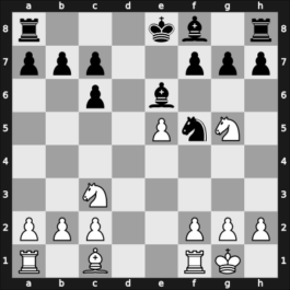 1968 Kislovodsk – Round 2 – Gufeld, Eduard – 1-0 – Shamkovich, Leonid – G33