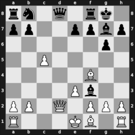 1968 Kislovodsk – Round 5 – Knezevic, Milorad – 1/2-1/2 – Khasin, Abram – G48