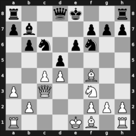 1968 Kislovodsk – Round 9 – Knezevic, Milorad – 1/2-1/2 – Shamkovich, Leonid – G67