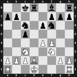 1968 Lasker Memorial – Round 1 – Bronstein, David I – 1/2-1/2 – Suetin, Alexey S – G12