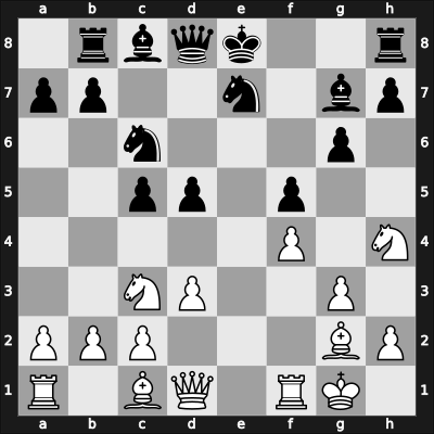 1968 Lublin PKWN 4th – Round 5 – Knezevic, Milorad – 1/2-1/2 – Filipowicz, Andrzej – G17