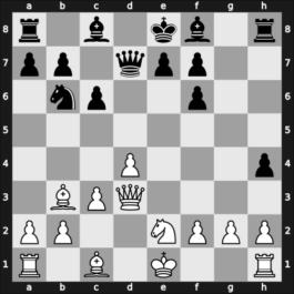 1968 Malaga – Round 2 – Rossolimo, Nicolas – 1/2-1/2 – Marovic, Drazen – G11