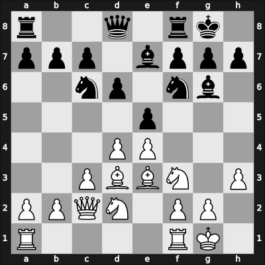 1968 Malaga – Round 7 – Kaplan, Julio – 1/2-1/2 – Damjanovic, Mato – G17