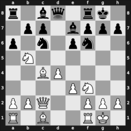 1968 Malaga ESP – Round 6 – Medina-Garcia, Antonio – 1/2-1/2 – Zuckerman, Bernard – G7