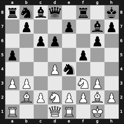 1968 Mar del Plata ch-ARG – Round 8 – Najdorf, Miguel – 1-0 – Schweber, Samuel – G55