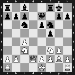 1968 Monte Carlo – Round 11 – Uhlmann, Wolfgang – 1/2-1/2 – Botvinnik, Mikhail – G67