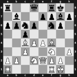 1968 Moscow – Round 1 – Taimanov, Mark E – 0-1 – Smyslov, Vladimir – G5