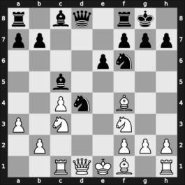 1968 Moscow Ch – Round 1 – Petrosian, Tigran V – 1-0 – Bykhovsky, Anatoly A – G2