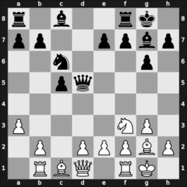 1968 Netanya-A – Round 8 – Ree, Hans – 1/2-1/2 – Yanofsky, Daniel Abraham – G43