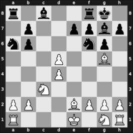 1968 Netanya-A – Round 12 – Fischer, Robert J – 1/2-1/2 – Yanofsky, Daniel Abraham – G74