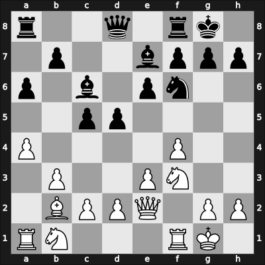 1968 Olympiad Final A – Round 1 – Larsen, Benjamin Holsko – 0-1 – Najdorf, Miguel – G1