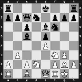 1968 Lodz (POL Ch 25th) – Round 7 – Jamroz, Zbigniew – 1/2-1/2 – Grabczewski, Romuald – G43