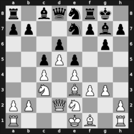 1968 Palma de Mallorca – Round 5 – Petrosian, Tigran V – 1/2-1/2 – Diez del Corral, Jesus – G46