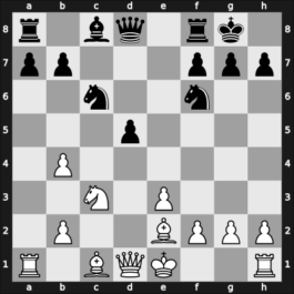 1968 Reggio Emilia – Round 4 – Ghitescu, Theodor – 1/2-1/2 – Damjanovic, Mato – G5