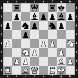 1968 Reykjavik – Round 1 – Fjeldsted, Andres – 0-1 – Taimanov, Mark E – G38