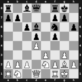 1968 Sarajevo – Round 1 – Mestrovic, Zvonimir – 1/2-1/2 – Robatsch, Karl – G6