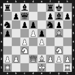 1968 Sarajevo – Round 5 – Barczay, Laszlo – 1/2-1/2 – Ivkov, Borislav – G38