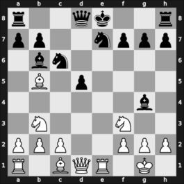 1968 Skopje/Ohrid – Round 5 – Geller, Efim P – 1/2-1/2 – Matulovic, Milan – G45